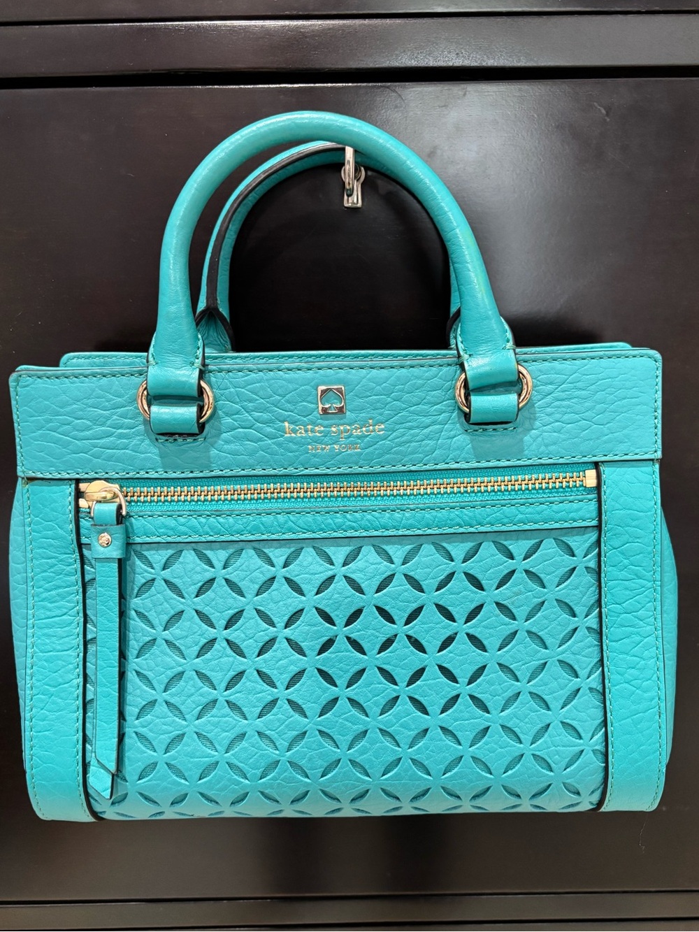kate spade Perri Lane, Laser-Cut Leather Satchel Wedding, Garden Party, Beach